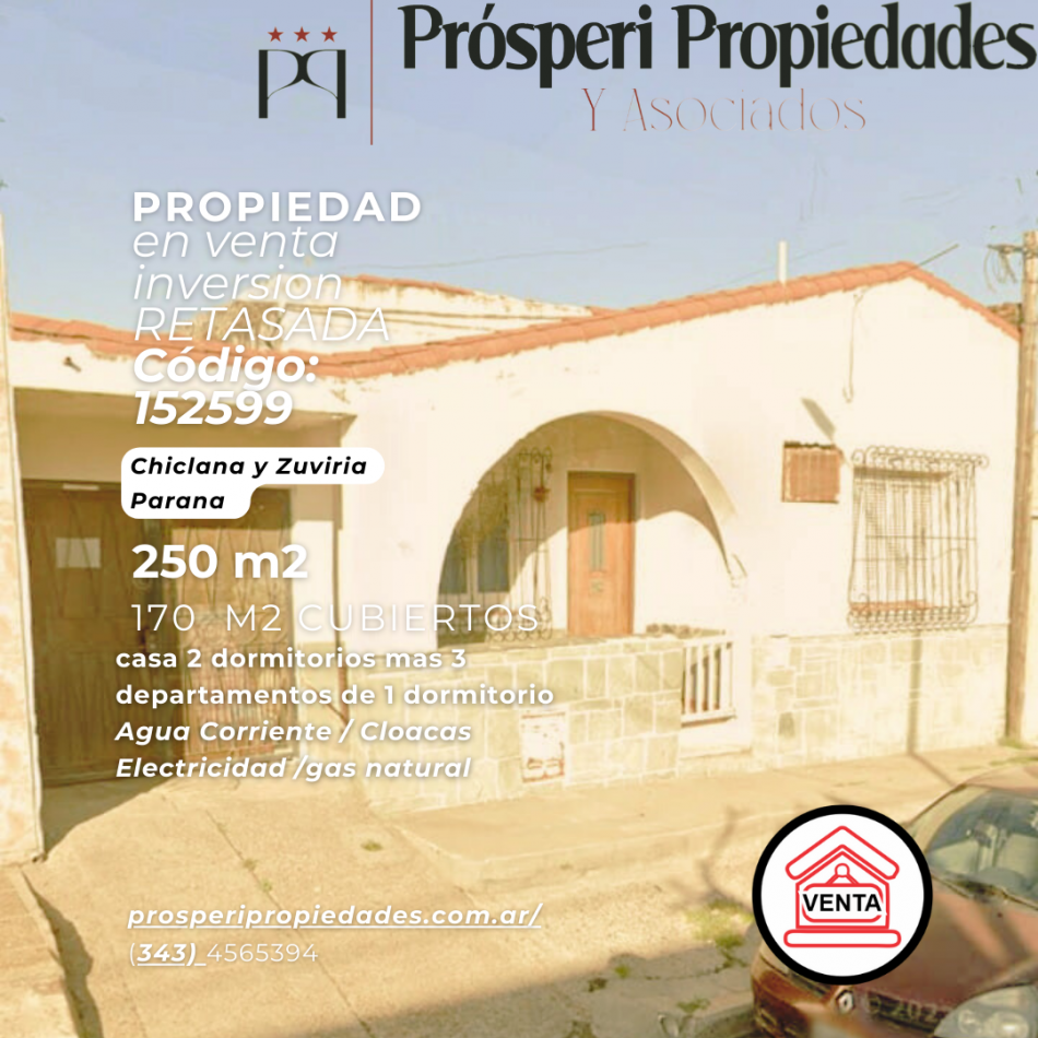Ideal renta se vende casa mas 3 departamentos 