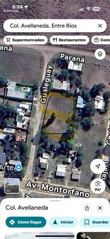 En venta gran terreno ideal casaquinta 1800 metros cuadrados Colonia Avellaneda 