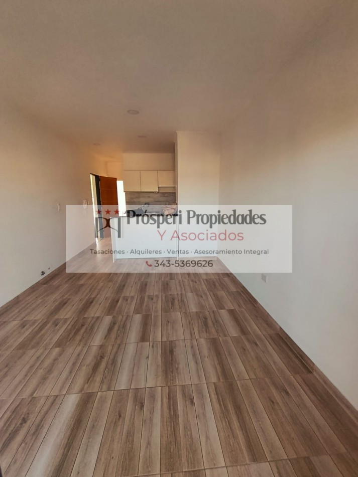 Se alquila hermoso departamento de un dormitorio con cochera a estrenar 