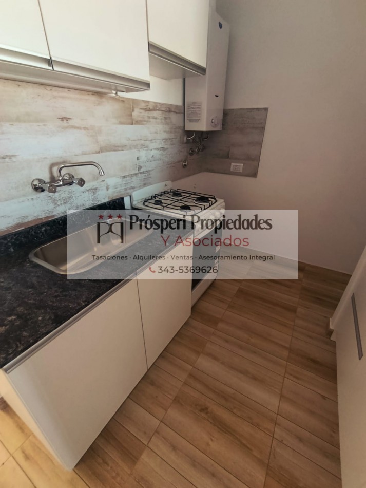 Se alquila hermoso departamento de un dormitorio con cochera a estrenar 