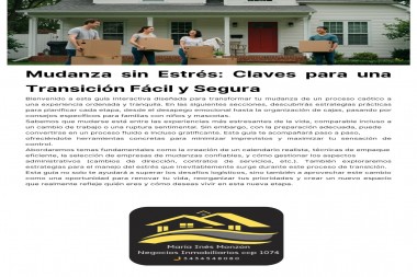 MUDANZA SIN ESTRES : CLAVES PARA UNA TRANSICION FACIL Y SEGURA 